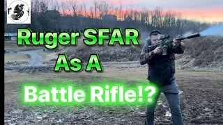 Ruger SFAR as a Battle Rifle with the PA PlxC 1-8X?