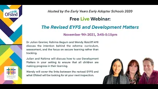 The Revised EYFS and Development Matters - Webinar