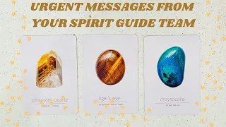 **PICK A CARD**”URGENT Messages from your SPIRIT GUIDE TEAM!”⭐️💫⚡️🌻