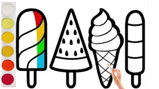 How to draw ice cream easy step by step | Easy drawing | for kids art | Easy Art