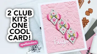Two Card Club Kits, One Cool Card (playing with TWO Spellbinders Kits of the Month Club!)