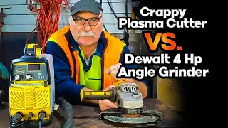 The MOST Crappy Plasma Cutter VS The Mighty 4HP Angle Grinder!