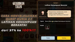 WORLD 2 97%-100% !!! : CARA MENYELESAIKAN QUEST DUNIA 2-1 : LATIHAN KEMAMPUAN BERANTAI