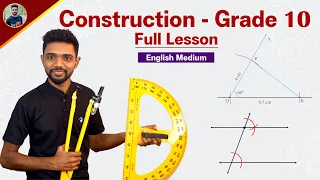 Grade 10 Construction in English Medium | Full Lesson | Construction of Triangle & Parallels lines