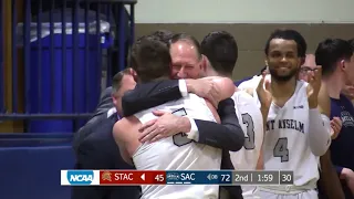 HIGHLIGHTS: Saint Anselm wins the 2019 NCAA Division II Men's Basketball East Regional