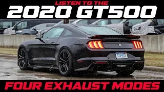 Listen to the 2020 Ford Mustang Shelby GT500's Four Exhaust Modes