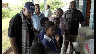 Fijian Prime Minister Hon. Voreqe Bainimarama visits various schools in the Northern Division