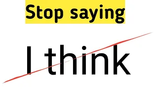 Stop saying "I think" | Learn English | #Shorts | Sunshine English