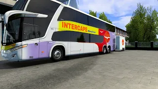 Intercape Bus South Africa with dolly | Southern Freight Group | Euro Truck Simulator 2 |