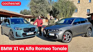 BMW X1 vs Alfa Romeo TONALE 2023 | Comparativa SUV / Prueba / Review en español | coches.net