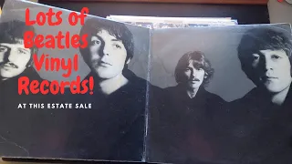 Lots of Beatles Vinyl Records At This Estate Sale! Walk-through in 4K