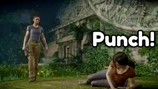 Uncharted The Lost Legacy: Nadine Gets Mad and Punches Chloe..