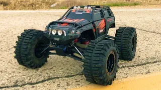 How FAST is my TRAXXAS SUMMIT Running ENORMOUS RC4WD 40 Series MUD SLINGERS??