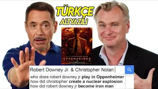 Robert Downey Jr ve Christopher Nolan Soruları Yanıtlıyor / türkçe altyazılı / Oppenheimer / WIRED