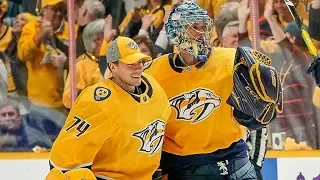 Pekka Rinne #35 & Juuse Saros #74