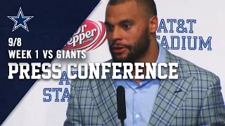 Dak Prescott Postgame Week 1 Win vs New York Giants | Dallas Cowboys 2019