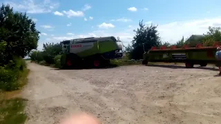 Работа Claas Lexion 580