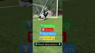 🧤#Goalkeeper training | Get up quickly! | Diving | Dive return | Handling | #shorts #goalie