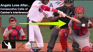 Angels Catcher's Interference Calls Cue Boston Rally - When a Bat Hits a Mitt (Wait, There's More!)