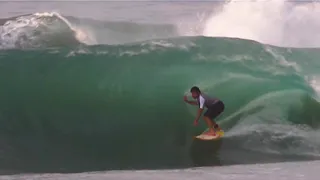 Surfing perfect Mexico point break with Allen Sarlo