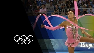 Kanaeva's Rhythmic Gymnastics Double Gold | 90 Seconds of the Olympics