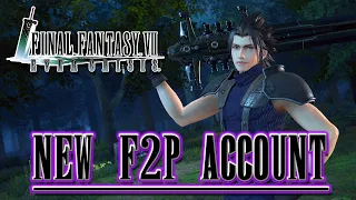 FF7 Ever Crisis: New F2P Account. Day 1 player starts from scratch to help new players.