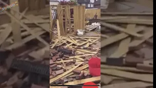 Don’t pay, We’re taking it away! Workers destroy all their hard work after customer refuses to pay!