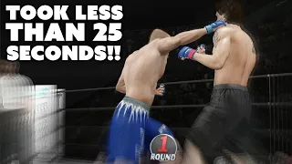 a FULL fight in 30 seconds.. and he couldn't throw or land 1 punch.. lol