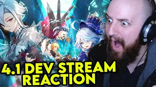 NEW GENSHIN DEV LIVESTREAM! 4.1 LOOKS GREAT! | Tectone Reacts