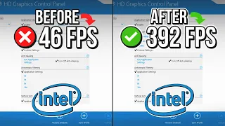 🔧 INTEL HD GRAPHICS: BEST SETTINGS TO BOOST FPS FOR GAMING 🔥 | Optimize Intel HD Graphics ✔️