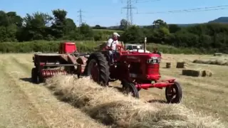 farmall H first time on the baler