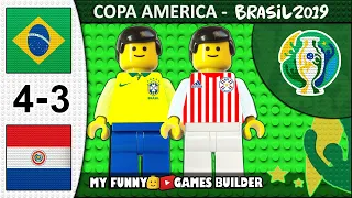 Brazil vs Paraguay 4-3 • Copa America 2019 • Penalty Shootout - Goals & Highlights in Lego Football