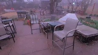 Severe Thunderstorm with Hail and Lightning