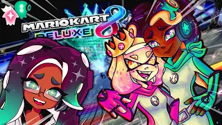 Pearl and Marina Play Mario Kart 8 Deluxe: Rainbow Road Rage 🌈 | Hooked on Gaming