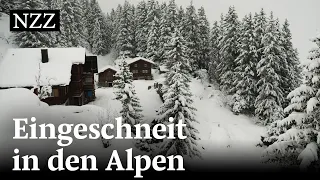 Lawinen, Einsamkeit und viele Vorräte: Winter auf einer Schweizer Alp  | NZZ