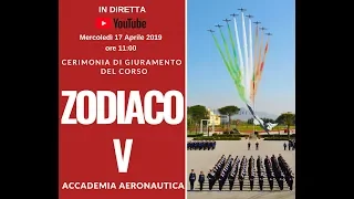 Cerimonia di Giuramento e Battesimo del corso Zodiaco V dell'Accademia Aeronautica