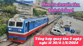 Hơn 20 chuyến tàu khách/rỗng trong hai ngày nghỉ lễ 30/4-1/5