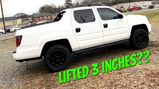 How to lift a 2006-2014 Honda Ridgeline 3 inches with the HRG Offroad lift kit!!