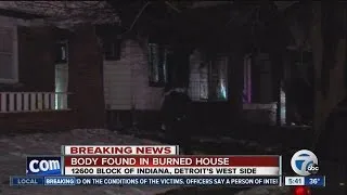 Body found inside burned out home on Detroit's west side