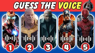 Guess The AVENGERS Character By Voice | Marvel Movie Quiz | Ironman, Spiderman, Thor, Guardians...