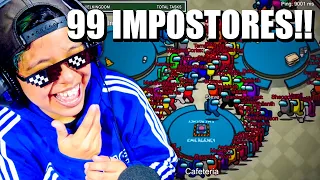 AMONG US PERO CON 99 IMPOSTORES !! - Las MEJORES ANIMACIONES de AMONG US | Parte 2