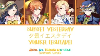 Yuukei Yesterday but I didn't do WXS for some reason so it's akito, an nene and tsukasa (read desc)