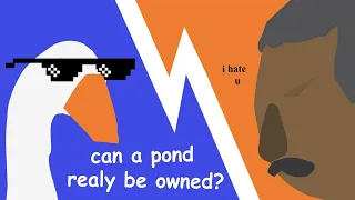 a subscriber challenged me to do this • pond CHAOS in untitled goose game