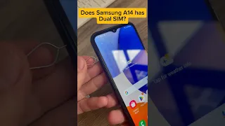 Does Samsung A14 have Dual SIM? #samsung #samsunggalaxy #galaxya14 #simcard #dualsim #shorts