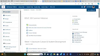 EDUC 203 Summer Overview