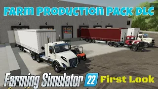 The Farm Production Pack DLC | Early Access Tour and Thoughts | Farming Simulator 22