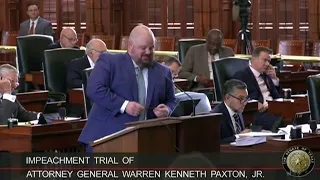 Watch Live: Day 8 of the Ken Paxton Impeachment Trial Part 2