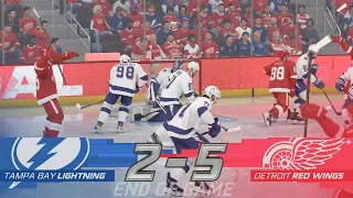 NHL 24 Gameplay Playoff Round 2 Game 1 - Lightning vs Red Wings (Superstar) [4K 60fps]