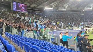 Celebrating Toma Basic goal for Lazio