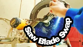 How to change a Miter Saw blade - Quick and easy! #DeWalt